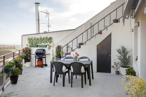 Terraza con barbacoa